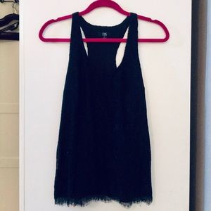 Black lace racer back camisole